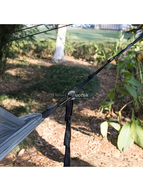 2 db időjárásálló függőágy-heveder állítható hurkokkal