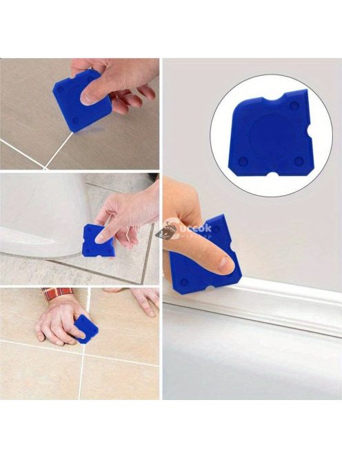 4 darabos tömítőszerszám készlet - Szilikon fugázó applikátor