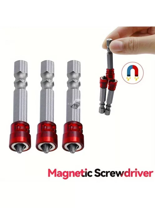 1/4 hüvelykes mágneses csavarhúzó bitkészlet