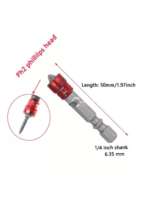 1/4 hüvelykes mágneses csavarhúzó bitkészlet