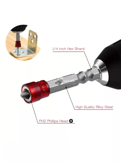 1/4 hüvelykes mágneses csavarhúzó bitkészlet