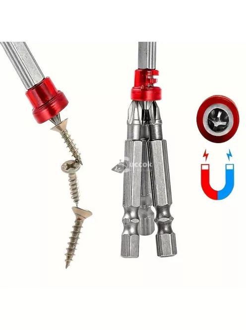 1/4 hüvelykes mágneses csavarhúzó bitkészlet