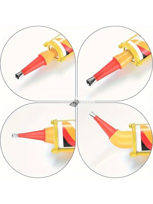 Újrahasználható rozsdamentes acél tömítőfúvóka készlet szilikon hegyekkel