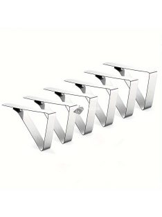   6db rozsdamentes acél asztalterítő csipesz, fém rögzítőbilincs