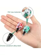 2db precíziós csavarhúzó készlet átlátszó fogantyúval