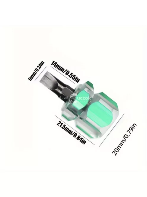 2db precíziós csavarhúzó készlet átlátszó fogantyúval