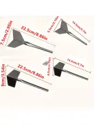 4 db rozsdamentes acél saroksimító spatula készlet