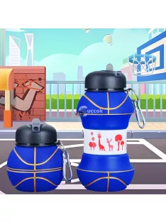 Összecsukható kosárlabda alakú sportss vizes palack