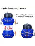 Összecsukható kosárlabda alakú sportss vizes palack