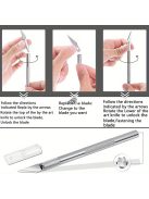 11 db-os rozsdamentes acél precíziós pengekészlet