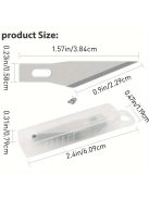 11 db-os rozsdamentes acél precíziós pengekészlet