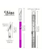 11 db-os rozsdamentes acél precíziós pengekészlet