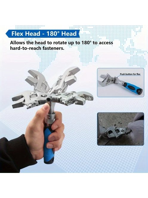 5-az-1-ben Állítható Racsnis Kulcskészlet