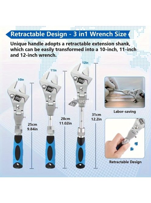 5-az-1-ben Állítható Racsnis Kulcskészlet