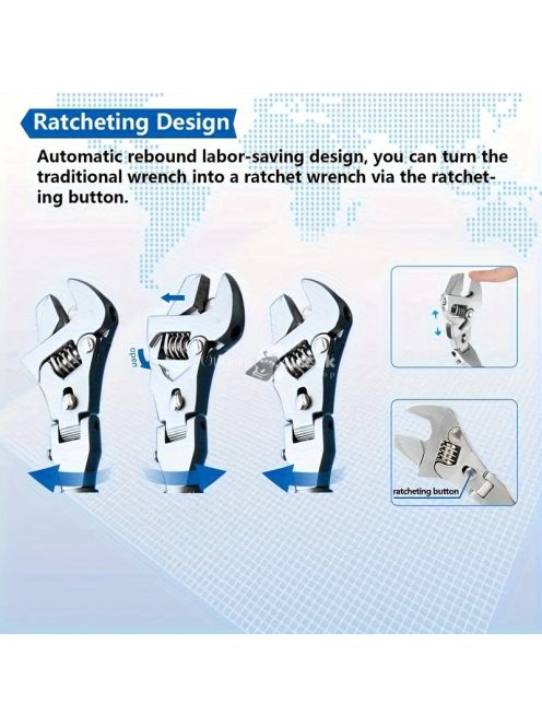 5-az-1-ben Állítható Racsnis Kulcskészlet
