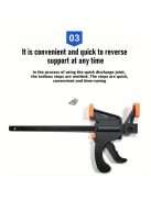 1 db gyorsbilincs, nagy teherbírású faipari bilincs