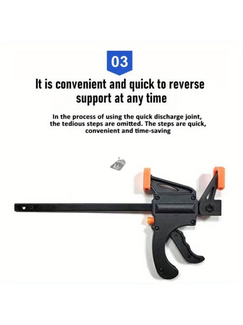 1 db gyorsbilincs, nagy teherbírású faipari bilincs