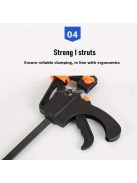 1 db gyorsbilincs, nagy teherbírású faipari bilincs