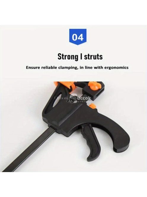 1 db gyorsbilincs, nagy teherbírású faipari bilincs