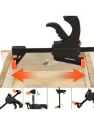 1 db gyorsbilincs, nagy teherbírású faipari bilincs