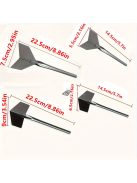 4 db rozsdamentes acél kézi gipszkés