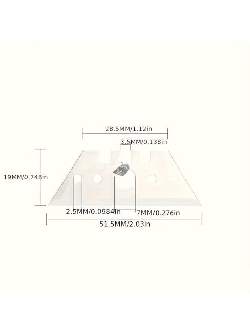 10 darab Trapéz Alakú Pengekészlet