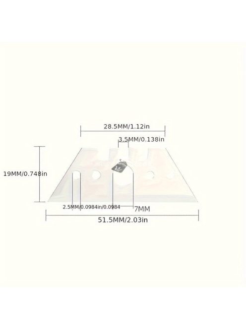 10 darab fém trapéz pengék kézműves vágáshoz