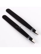 Precíziós fekete rozsdamentes acél szemöldökcsipesz