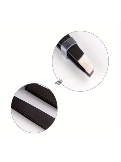 Precíziós fekete rozsdamentes acél szemöldökcsipesz