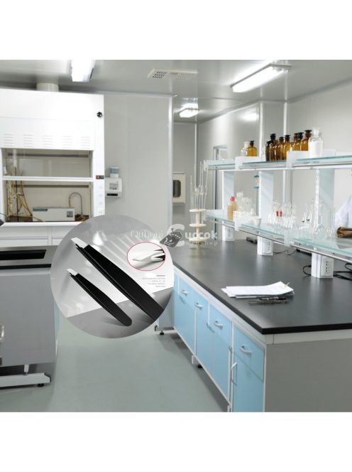 Precíziós fekete rozsdamentes acél szemöldökcsipesz