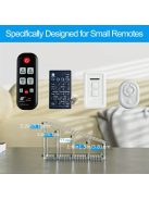 Átlátszó műanyag távirányító tartó, 4 rekeszes asztali rendező