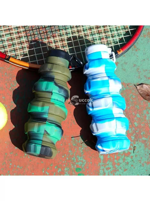 Szivárgásmentes szilikon palack szívószállal