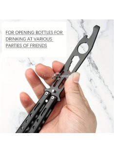 Rozsdamentes acél pillangó kés stílusú üvegnyitó