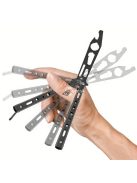 Rozsdamentes acél pillangó kés stílusú üvegnyitó