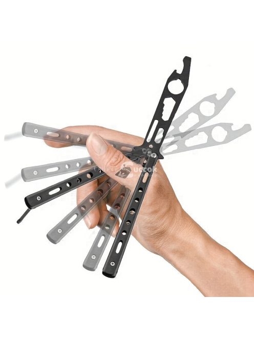 Rozsdamentes acél pillangó kés stílusú üvegnyitó