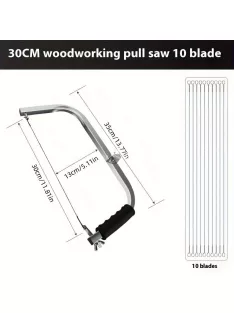   Állítható alumíniumvázú fűrész tartós acél huzallal