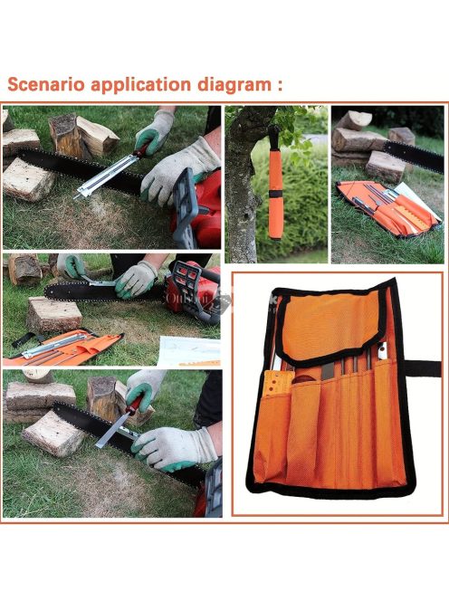 10db reszelőkészlet, láncfűrészreszelő szerszámkészlet