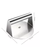 Rozsdamentes acél hamburgerprés Smash burger készítéshez