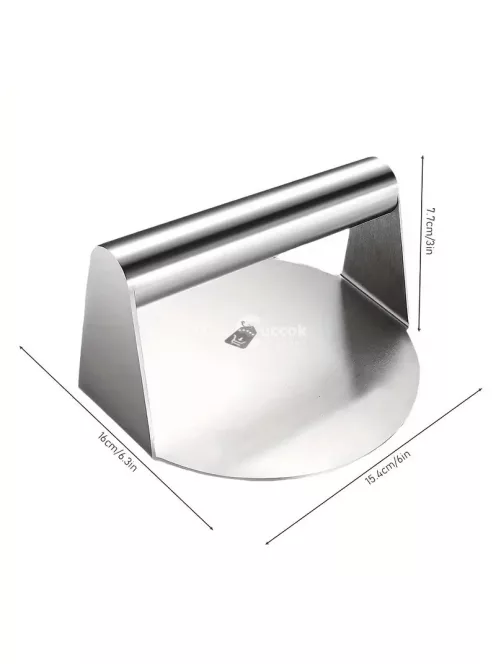 Rozsdamentes acél hamburgerprés Smash burger készítéshez