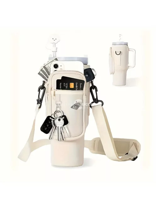 Többfunkciós kulacs tartó, tároló zsebekkel