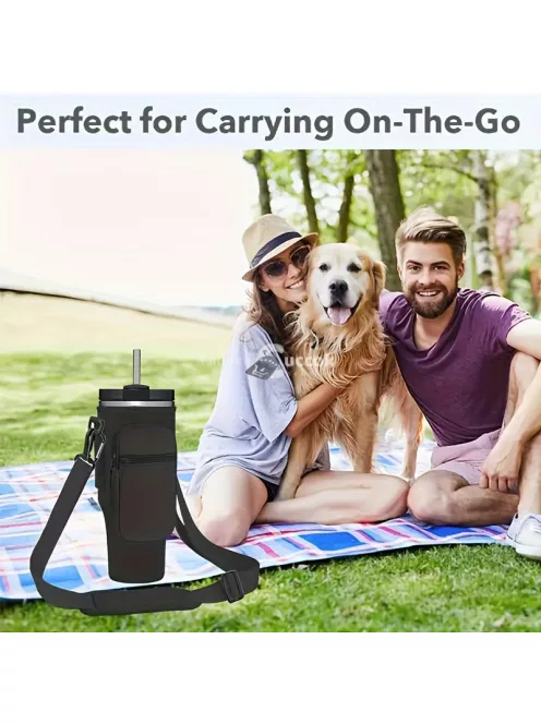 Többfunkciós kulacs tartó, tároló zsebekkel