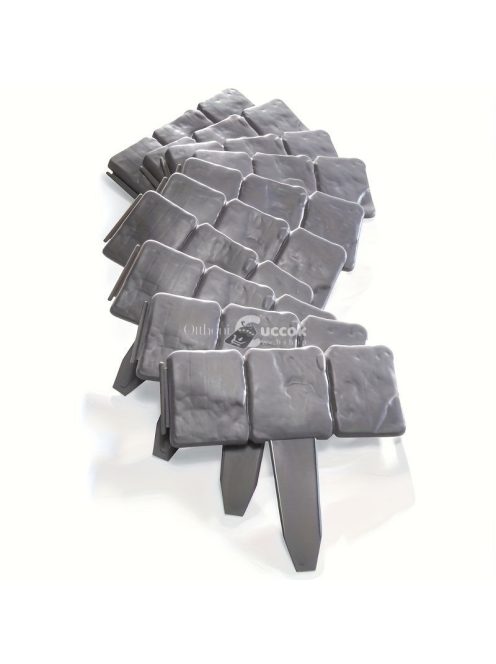 10db Szürke Kő Kerti Szegély - kerti dekoráció