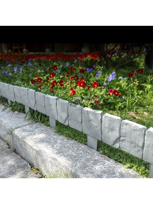 10db Szürke Kő Kerti Szegély - kerti dekoráció