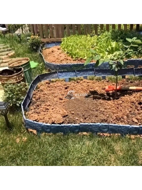 10db Szürke Kő Kerti Szegély - kerti dekoráció