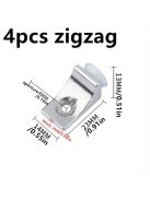 4db Szív Alakú Fém Laminált Tartókonzol szekrényekhez