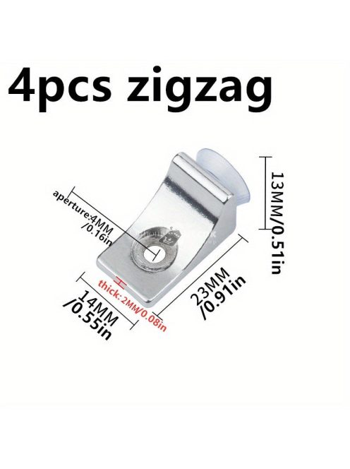 4db Szív Alakú Fém Laminált Tartókonzol szekrényekhez