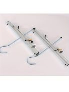 2 db fém lemez, Létrabiztosító lakat