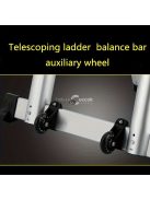 2db Összecsukható Létrakerekek, Teleszkópos Létragörgő