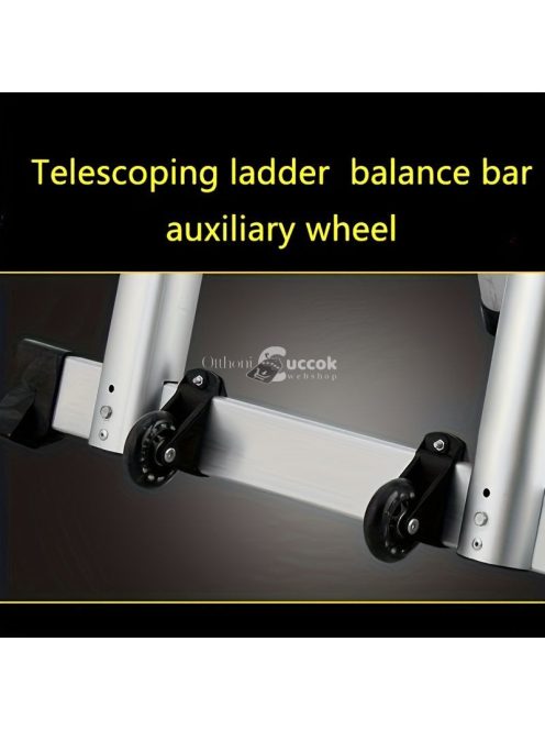 2db Összecsukható Létrakerekek, Teleszkópos Létragörgő