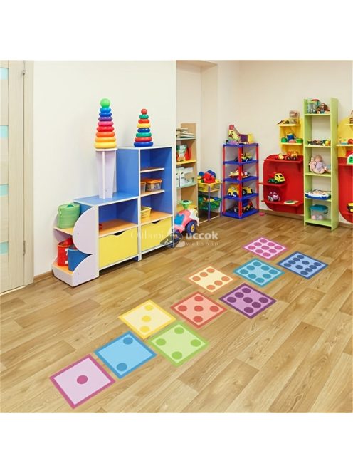 Felhelyezhető és Levehető Szám Mintás Padlómatrica